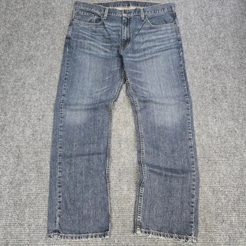 Levi's 559 Relaxed Straight Jeans Men's 38x32 Light Wash Denim Cotton